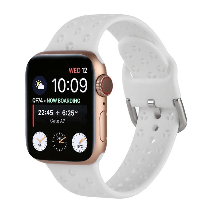 Hollow Out Silicone Watch Band For Apple Watch Ultra 49mm&Watch Ultra 2 49mm / Series 9&8&7 45mm ...