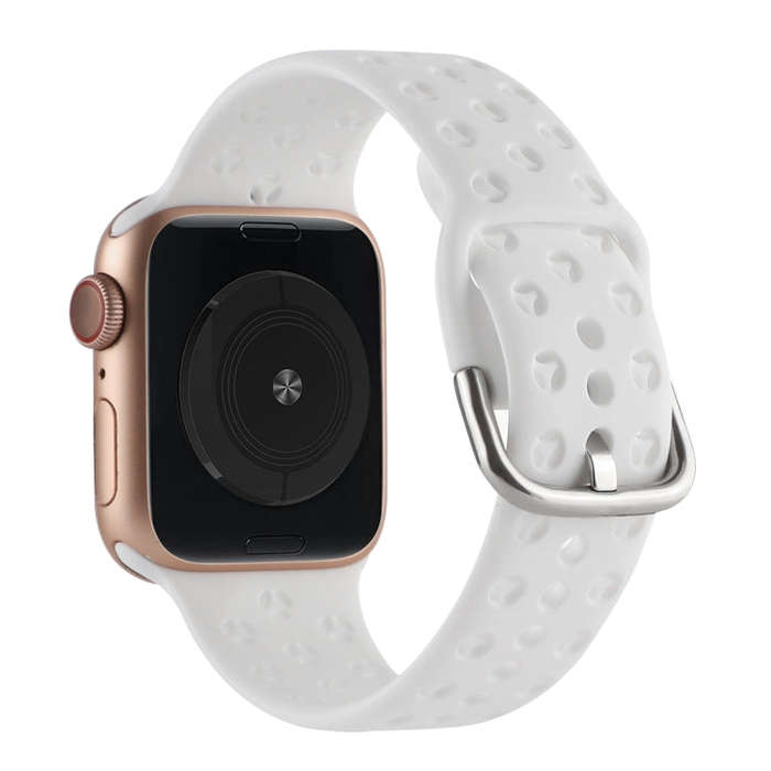 Hollow Out Silicone Watch Band For Apple Watch Ultra 49mm&Watch Ultra 2 49mm / Series 9&8&7 45mm ...