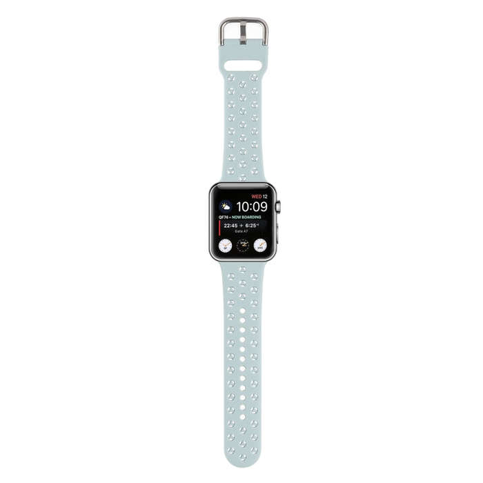 Hollow Out Silicone Watch Band For Apple Watch Ultra 49mm&Watch Ultra 2 49mm / Series 9&8&7 45mm ...