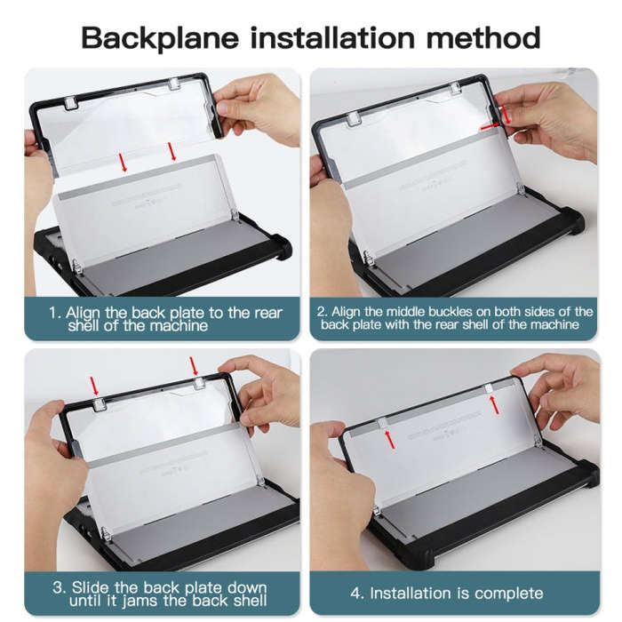 For MicroSoft Surface Pro 8 Acrylic Transparent Hand Shoulder Strap Laptop Case