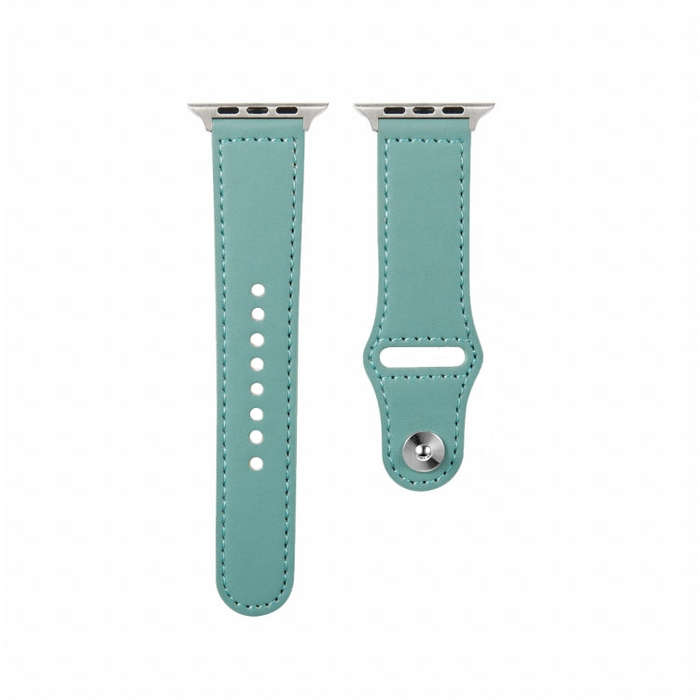 Nail Silver Buckle Leather Watch Band For Apple Watch Ultra 49mm&Watch Ultra 2 49mm / Series 9&8&...