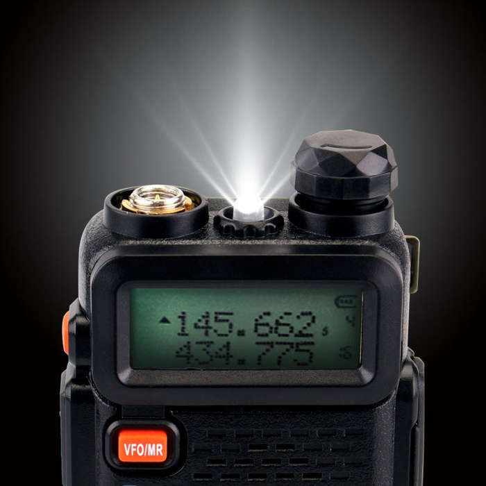 RETEVIS RT5R EU Frequency 144-146MHz & 430-440MHz Handheld Two Way Radio Walkie Talkie(Black)