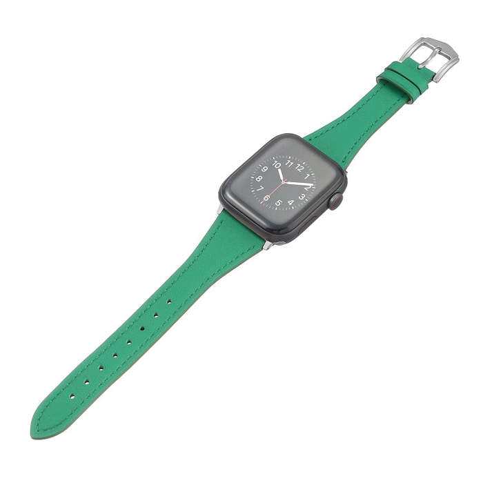 Genuine Leather Watch Band For Apple Watch Series 9&8&7 41mm / SE 3&SE 2&6&SE&5&4 40mm / 3&2&1 38...
