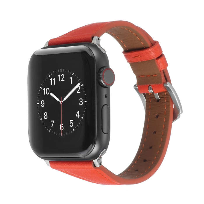 Genuine Leather Watch Band For Apple Watch Ultra 49mm&Watch Ultra 2 49mm / Series 9&8&7 45mm / SE...