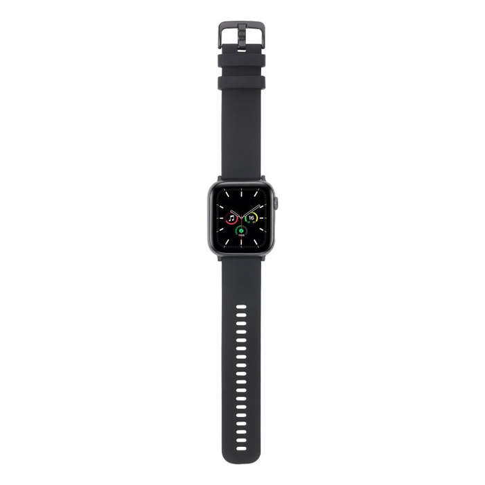 Plain Weave Silicone Watch Band For Apple Watch Series 9&8&7 41mm / SE 3&SE 2&6&SE&5&4 40mm / 3&2...