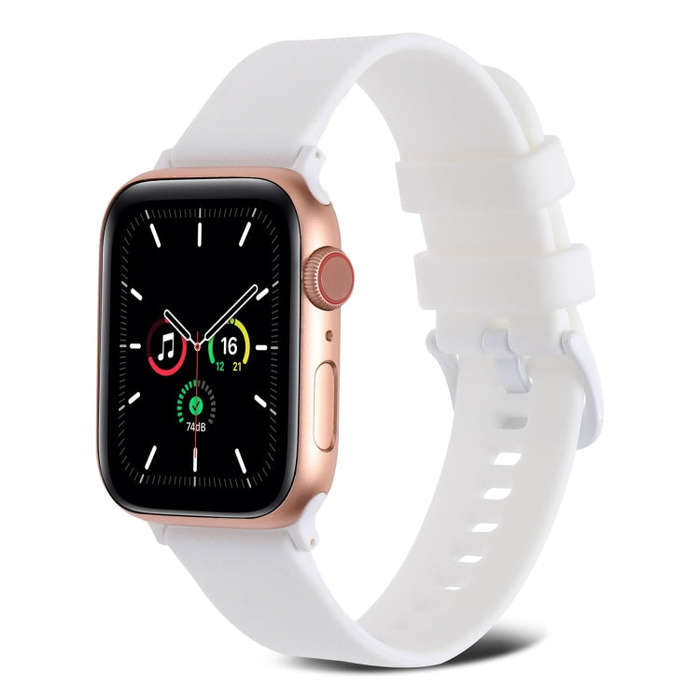 Plain Weave Silicone Watch Band For Apple Watch Ultra 49mm&Watch Ultra 2 49mm / Series 9&8&7 45mm...