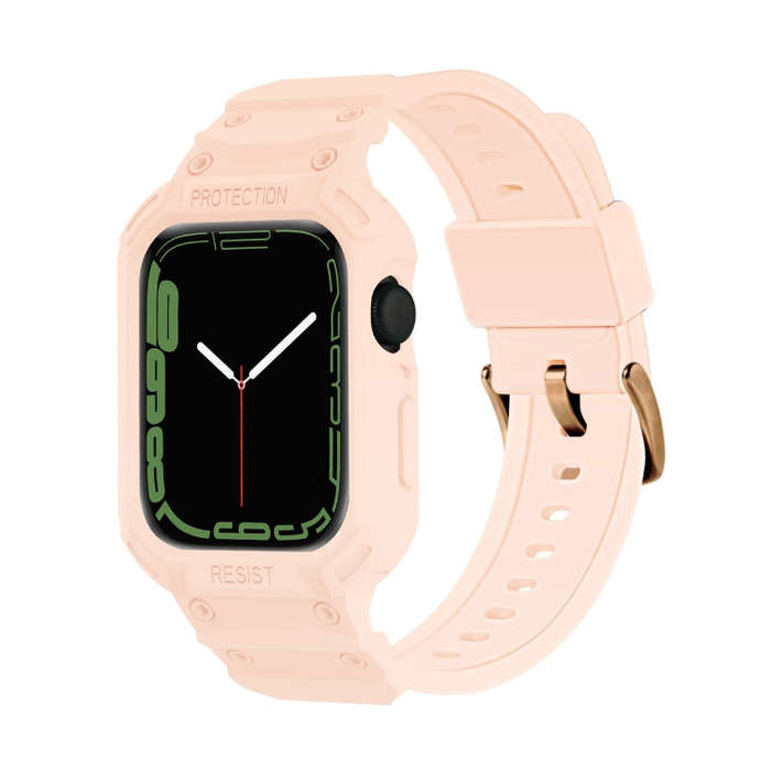 Integrated TPU Watch Band For Apple Watch Series 9&8&7 41mm / SE 3&SE 2&6&SE&5&4 40mm / 3&2&1 38m...