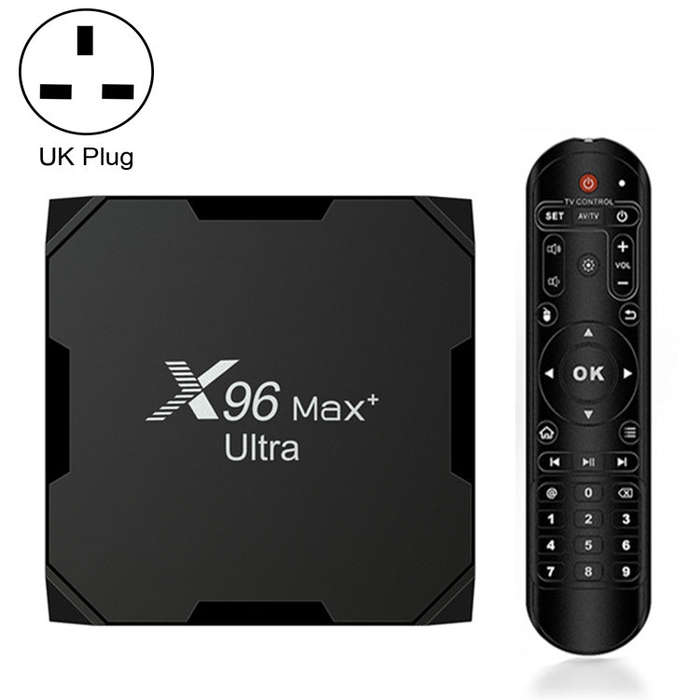 X96 Max+ Ultra 4GB+64GB Amlogic S905X4 8K Smart TV BOX Android 11.0 Media Player, Plug Type:UK Plug