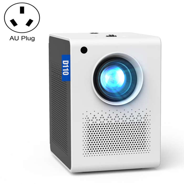 D110 180 ANSI Lumens Mini LED+LCD Smartphone Wireless Screen Mirroring Projector, Plug Type:AU Pl...