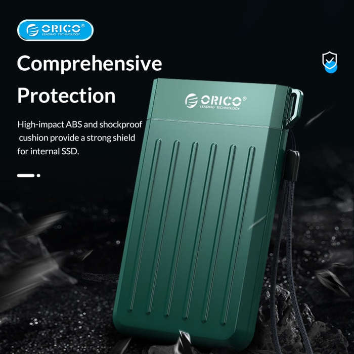 ORICO M25C3-GR 2.5 inch USB3.1 Gen1 Type-C Hard Drive Enclosure(Green)