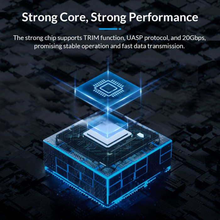 ORICO FV25C3-G2-SV 10Gbps USB3.2 Gen2 Type-C M.2 NVMe/NGFF(SATA) Dual Protocol SSD Enclosure(Silver)