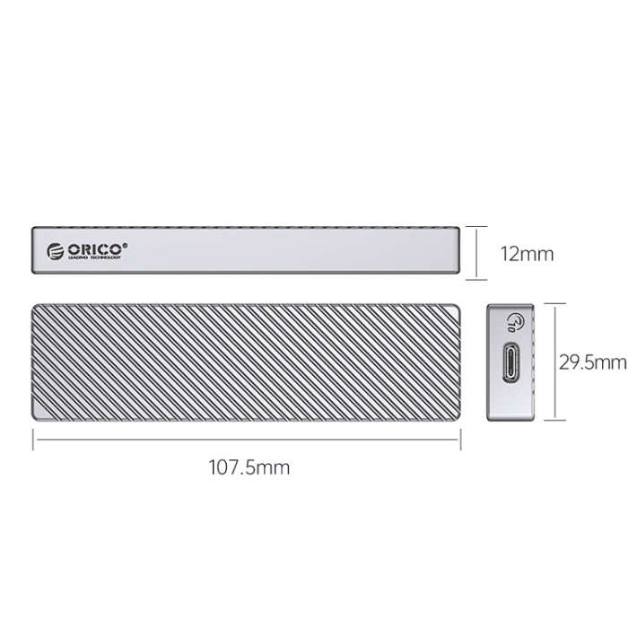 ORICO M211C3-SV M.2 NGFF SSD enclosure(Silver)