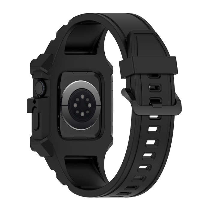 Integrated Silicone Watch Band For Apple Watch Series 9&8&7 41mm / SE 3&SE 2&6&SE&5&4 40mm / 3&2&...