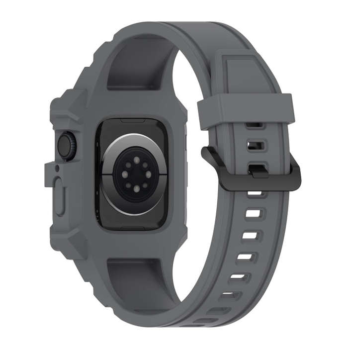 Integrated Silicone Watch Band For Apple Watch Series 9&8&7 41mm / SE 3&SE 2&6&SE&5&4 40mm / 3&2&...