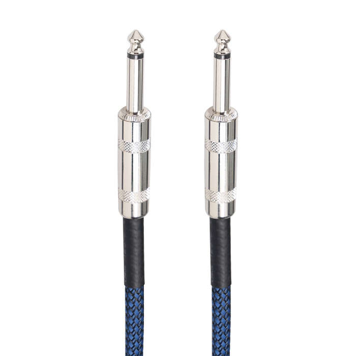 TC048BL 6.35mm Plug Male to Male Electric Guitar Mono Audio Cable, Length:1.8m