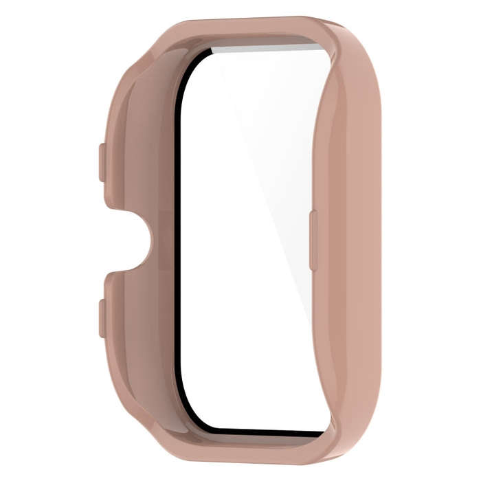 For Amazfit GTS4 Mini PC + Tempered Glass Integrated Protective Watch Case(Pink)
