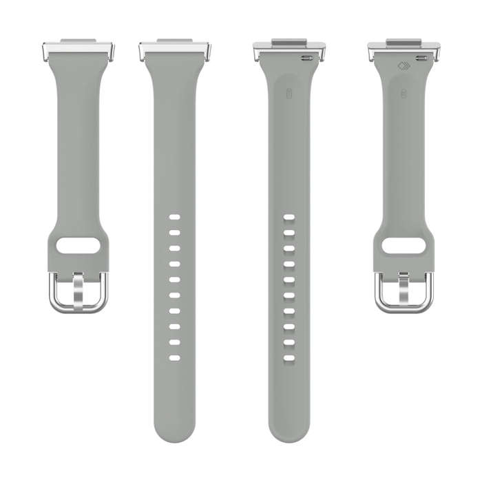 For Huawei Watch Fit 2 Small Waist Silicone Watch Band, Size:S(Grey)