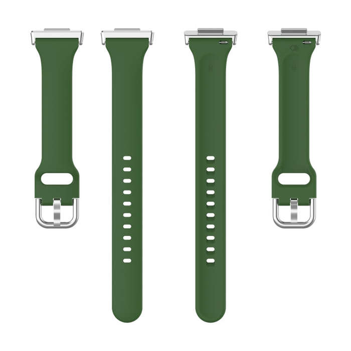 For Huawei Watch Fit 2 Small Waist Silicone Watch Band, Size:L(Army Green)