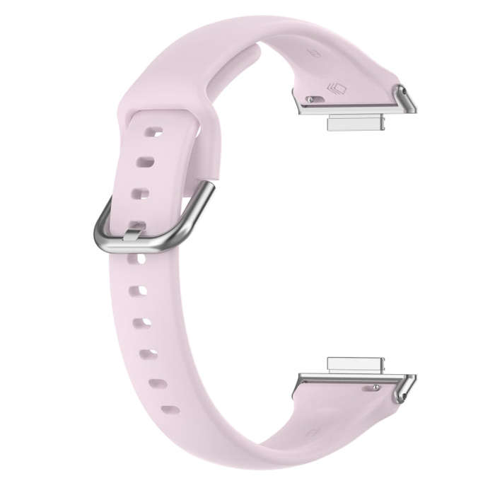 For Huawei Watch Fit 2 Small Waist Silicone Watch Band, Size:L(Light Purple)