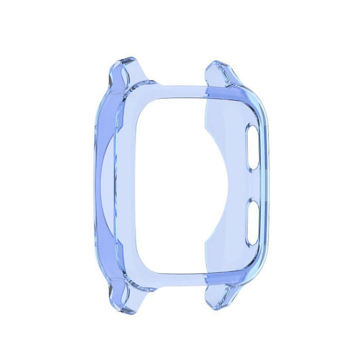 For Garmin Venu Sq 2 Half-cover TPU Watch Case(Transparent Blue)