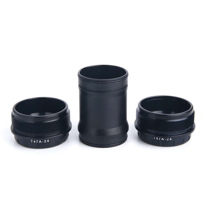 T47A24 Bottom Bracket Fits 68mm/73mm Width of Bicycle Frame(Black)
