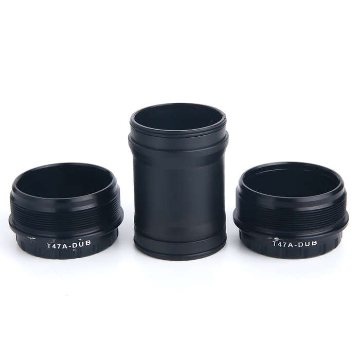 T47ADUB Bottom Bracket Fits 68mm/73mm Width of Bicycle Frame(Black)