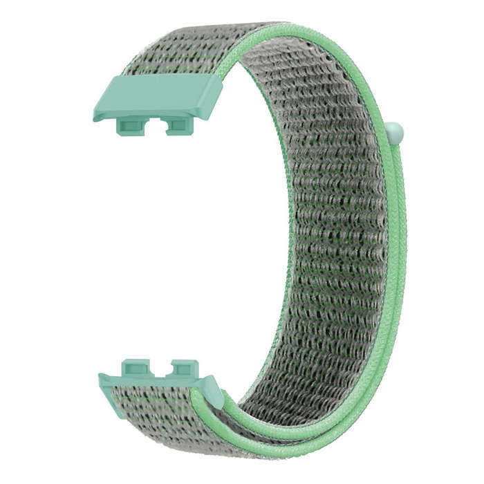 For Huawei Band 8 16mm Woven Nylon Loop Watch Band(Blue Sea)