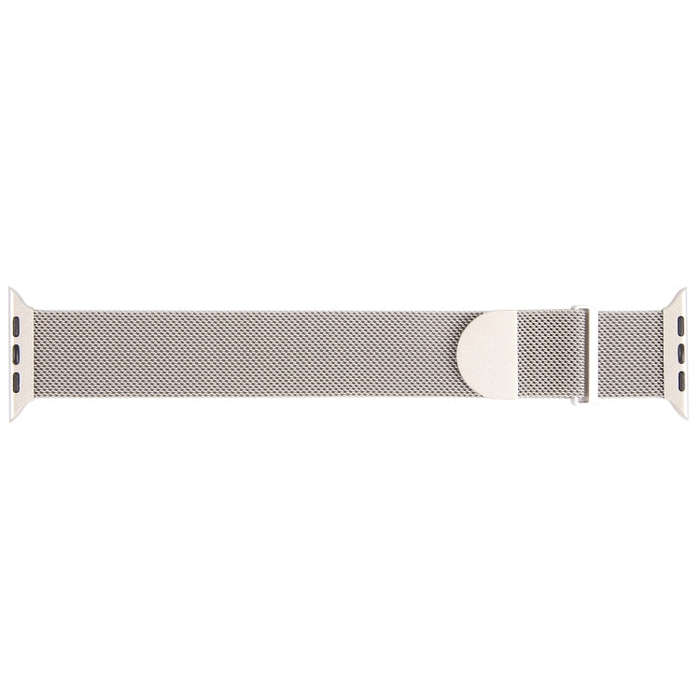 For Apple Watch Ultra 49mm Milanese Metal Magnetic Watch Band(Starlight)