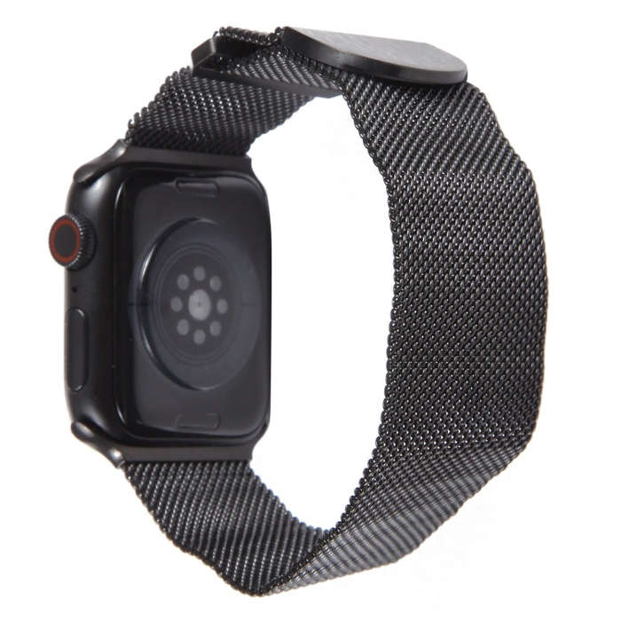 For Apple Watch SE 2022 40mm Milanese Metal Magnetic Watch Band(Black)