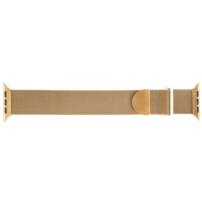 For Apple Watch SE 2022 44mm Milanese Metal Magnetic Watch Band(Gold)