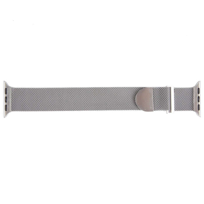 For Apple Watch 2 42mm Milanese Metal Magnetic Watch Band(Silver)