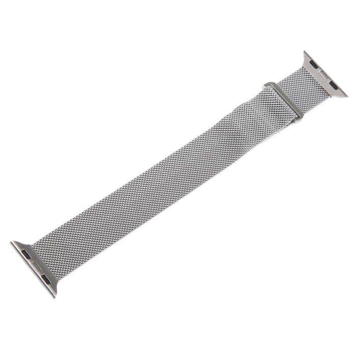 For Apple Watch 42mm Milanese Metal Magnetic Watch Band(Silver)