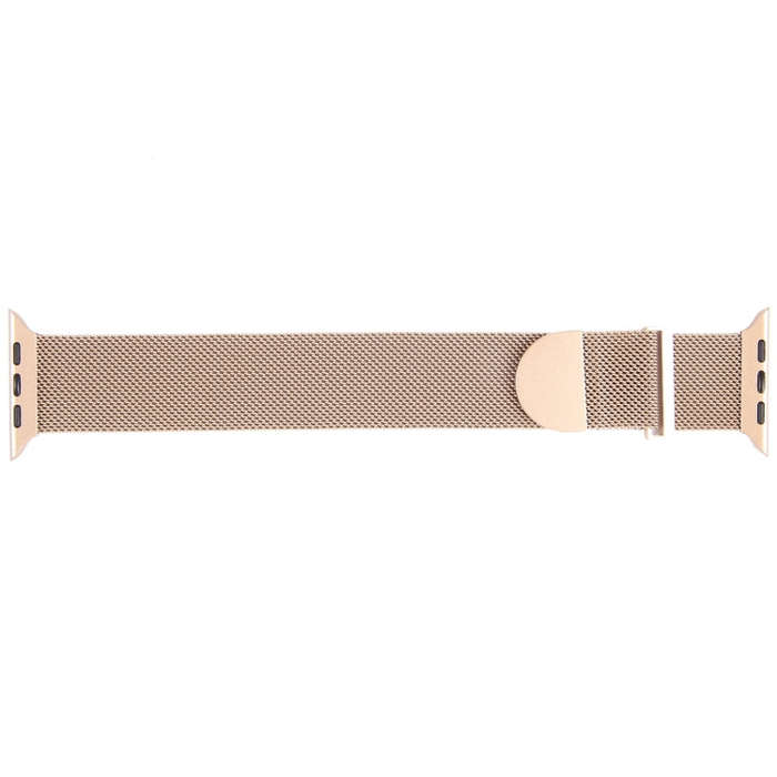 For Apple Watch 38mm Milanese Metal Magnetic Watch Band(Retro Gold)