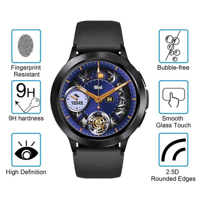For Zeblaze Btalk 2 10pcs 0.26mm 2.5D 9H Tempered Glass Film Watch Screen Protector