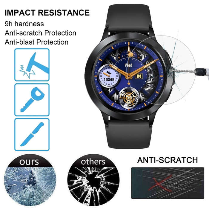 For Zeblaze Btalk 2 10pcs 0.26mm 2.5D 9H Tempered Glass Film Watch Screen Protector
