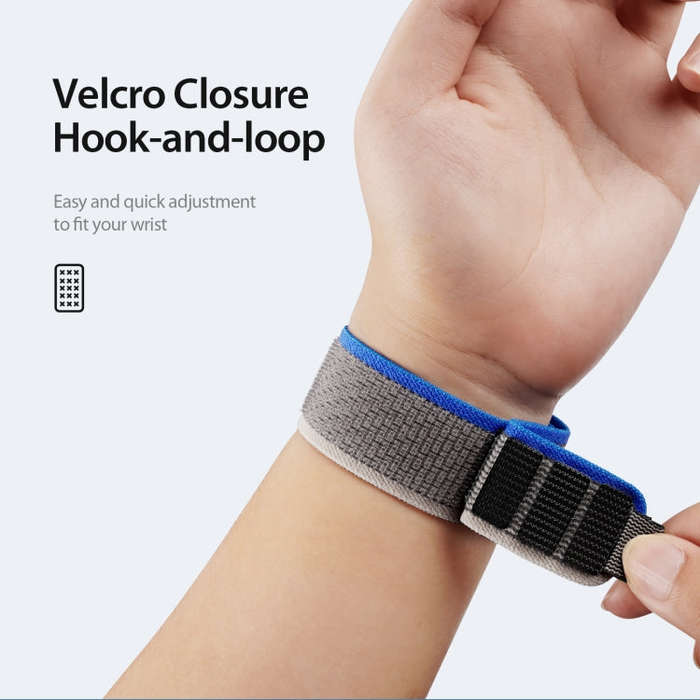 For Apple Watch 3 38mm DUX DUCIS YJ Series Nylon Watch Band(Blue)