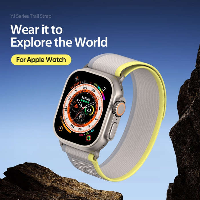 For Apple Watch 3 38mm DUX DUCIS YJ Series Nylon Watch Band(Yellow)