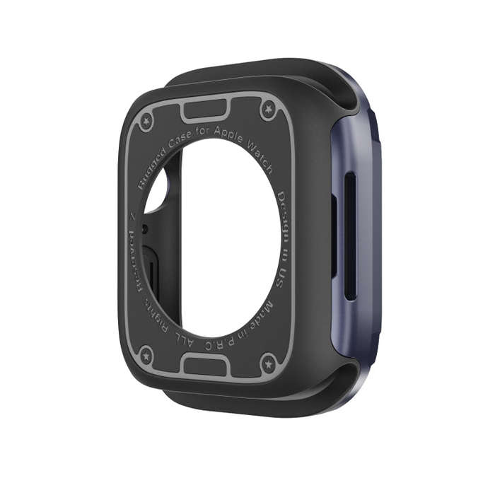 For Apple Watch Series 6 / 5 / 4 / SE 40mm 2-in-1 PC Hybrid TPU Armor Watch Case(Midnight Blue)