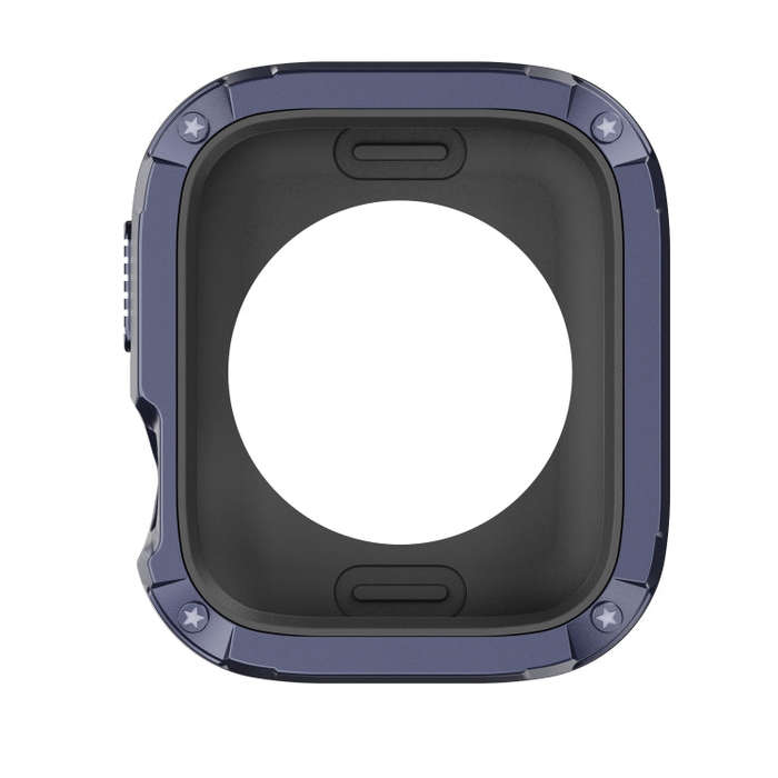 For Apple Watch Series 6 / 5 / 4 / SE 40mm 2-in-1 PC Hybrid TPU Armor Watch Case(Midnight Blue)