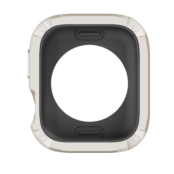 For Apple Watch Series 6 / 5 / 4 / SE 44mm 2-in-1 PC Hybrid TPU Armor Watch Case(Starlight)
