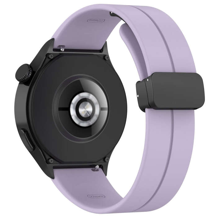 For Huawei Watch 4 / Watch 4 Pro Folding Buckle Silicone Watch Band(Purple)