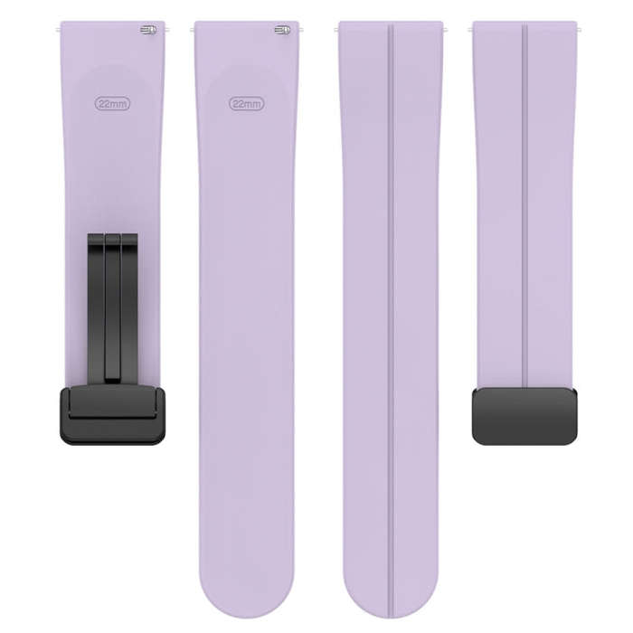 For Huawei Watch 4 / Watch 4 Pro Folding Buckle Silicone Watch Band(Purple)