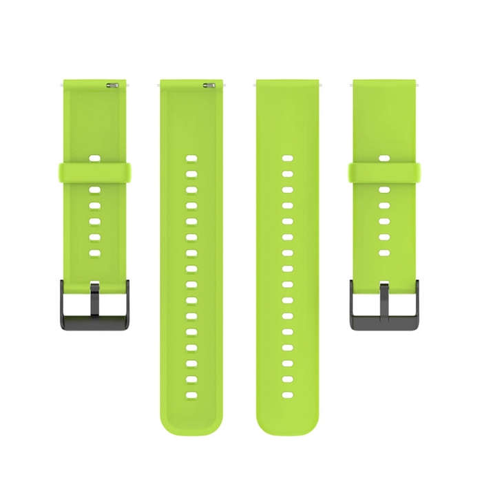 For Huawei Watch 4 / Watch 4 Pro Solid Color Silicone Stainless Steel Black Buckle Watch Band(Lim...