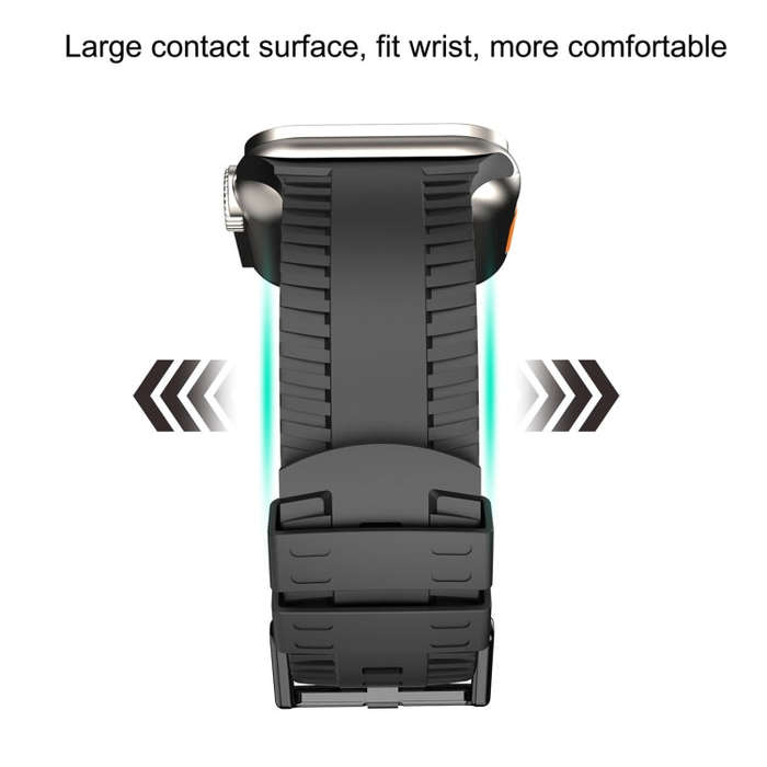 Tire Texture Silicone Watch Band For Apple Watch SE 40mm(Army Green)