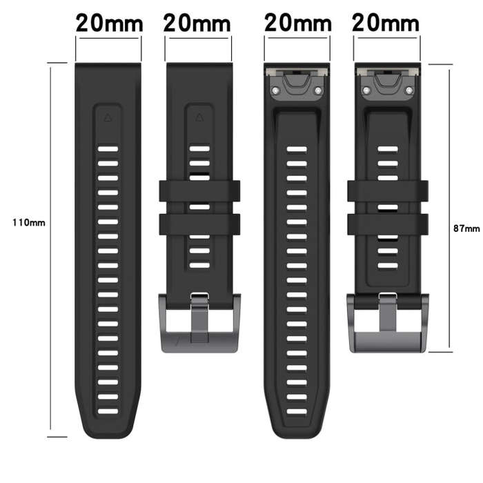 For Garmin Epix Pro 42mm Solid Color Silicone Watch Band(Rock Cyan)