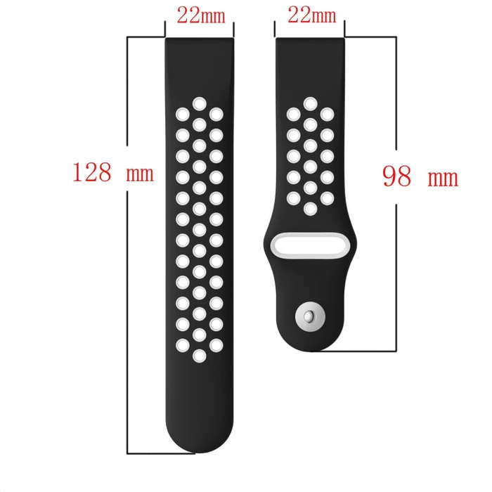 For Garmin Instinct 2 Solar Sports Breathable Silicone Watch Band(Black+Grey)