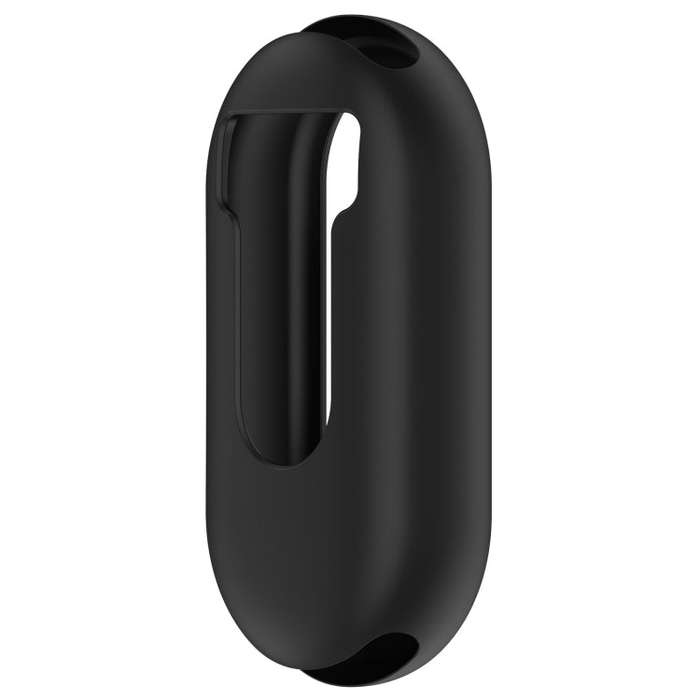 For Xiaomi Mi Band 8 Pure Color Silicone Watch Protective Case(Black)