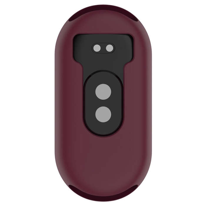 For Xiaomi Mi Band 8 Pure Color Silicone Watch Protective Case(Wine Red)