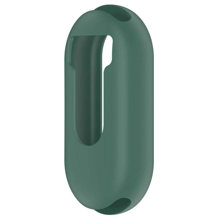 For Xiaomi Mi Band 8 Pure Color Silicone Watch Protective Case(Dark Green)