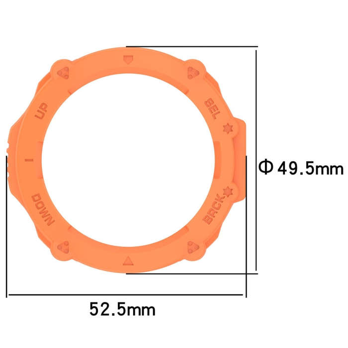For Amazfit T-Rex Ultra Armor Hollow Watch Protective Case(Orange)